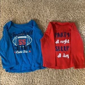 I am selling 2 long sleeve baby shirts.